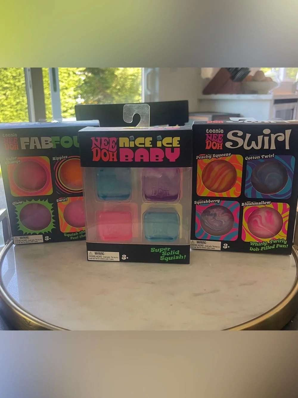NEE-DOH Swirl Squishy Multi-Color Party Pack